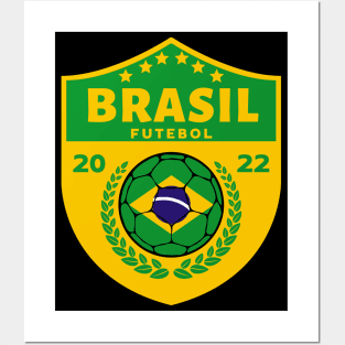 Brasil Football Posters and Art